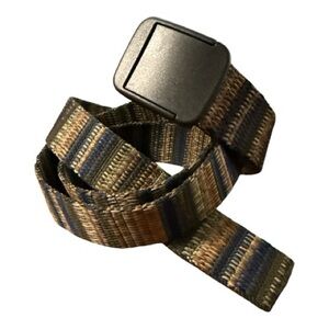 Bison Designs Belt Woven Nylon Adjustable Unisex Gorpcore Earth Tone Hiking Tech